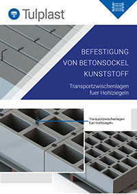 Befestigung von Betonsockel Kunststoff