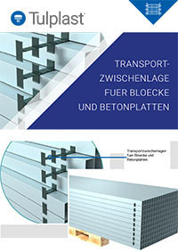 Transportzwischenlage fuer Bloecke und Betonplatten