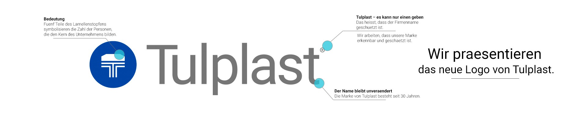 Tulplast hat seine Marke durch neues Logo und visuele Identifikation erneuert.
